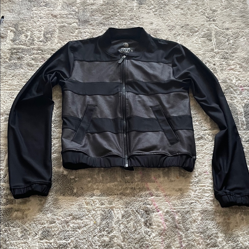 MPG Black and Dark Gray Bomber Jacket